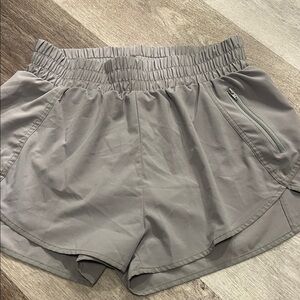 Mono B Women's Athletic Shorts in Gray